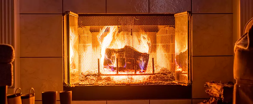 Mendota Hearth Landscape Fireplace Installation in Largo, Florida